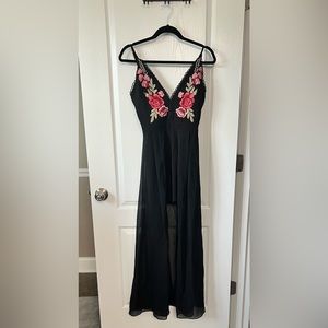 Black maxi dress